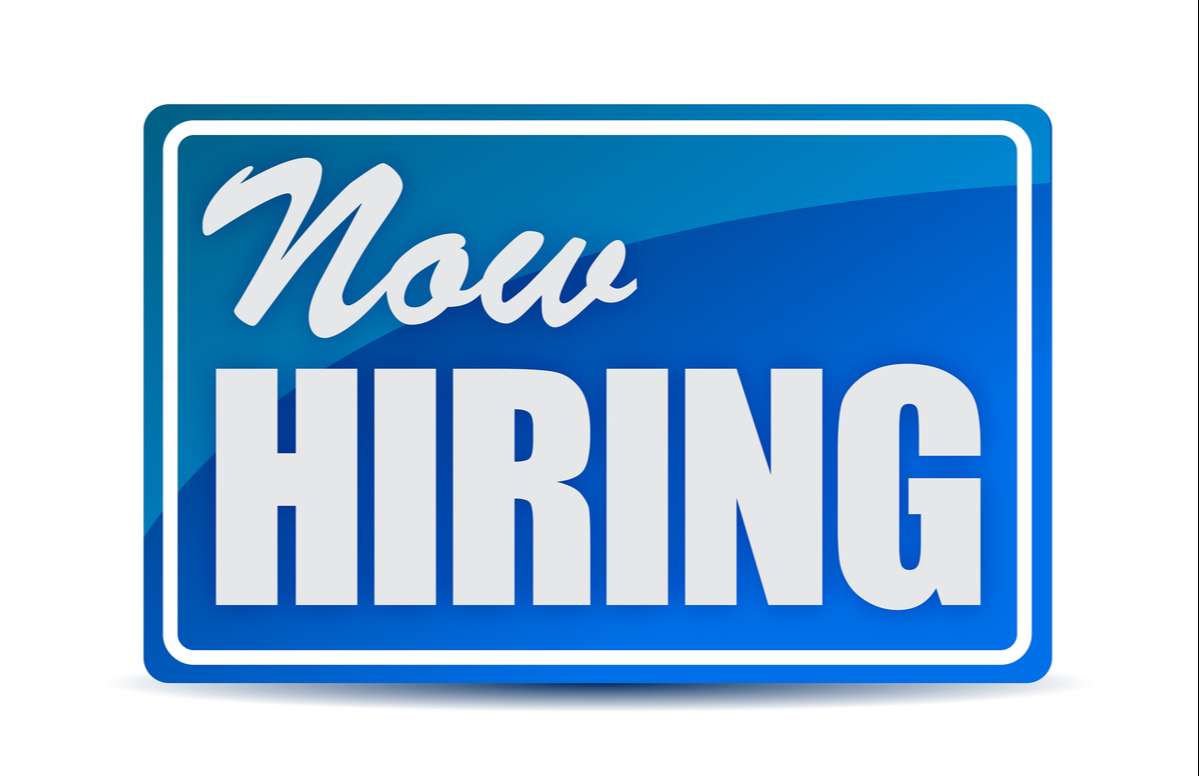 Now Hiring retail store window style sign (R) (S)